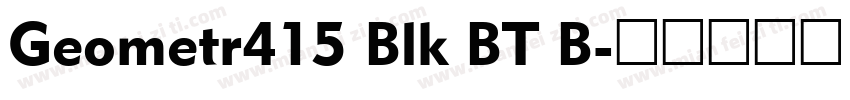 Geometr415 Blk BT B字体转换